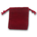 Drawstring Velveteen Jewelry Pouch (3"x3")